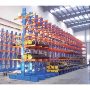 重型懸臂貨架 立柱高度3500,雙面6層，帶底座