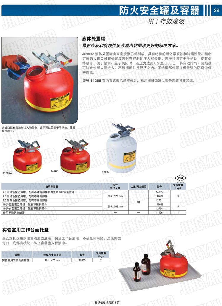 JUSTRITE，美國(guó)杰斯瑞特，justriteI型安全罐,柴油汽油存放罐，酒精松香水安全存儲(chǔ)罐，防火安全罐，防爆安全罐