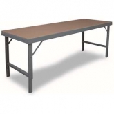 重型硬木鋼制臺(tái)面可折疊升降工作臺(tái)，WBF-TH-4896-95